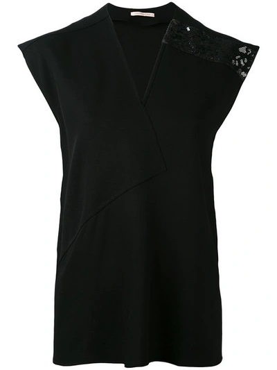 Christopher Kane Contrast Stitched Top