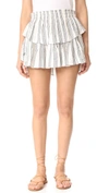 LOVESHACKFANCY RUFFLE MINISKIRT