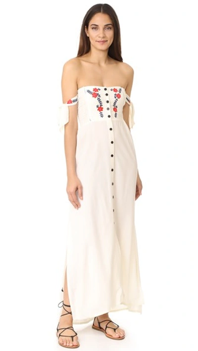 Shop Cleobella Solita Maxi Dress In Ivory