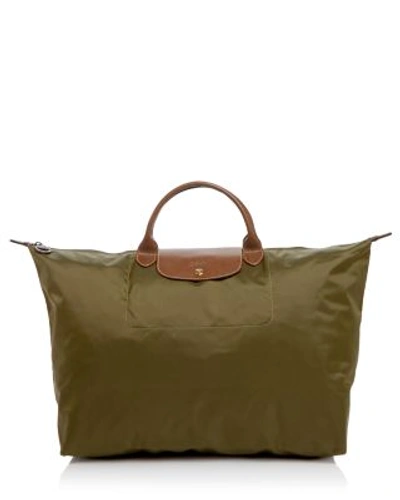 Longchamp Le Pliage Large Travel Tote Bag In Khaki