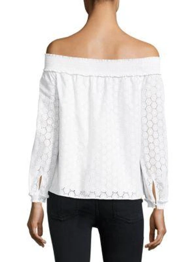 Shop Rag & Bone Exclusive Drew Off-the-shoulder Cotton Top In White