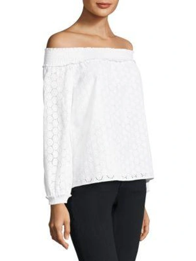 Shop Rag & Bone Exclusive Drew Off-the-shoulder Cotton Top In White