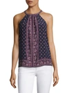 JOIE Bradie Printed Silk Blouse