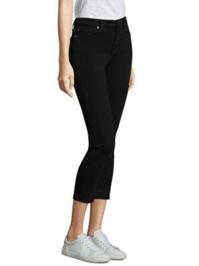 Shop 7 For All Mankind Kimmie Cropped Pants In Bair Black