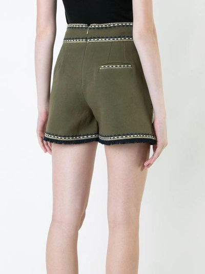 Shop Talitha Tailored Shorts In Green