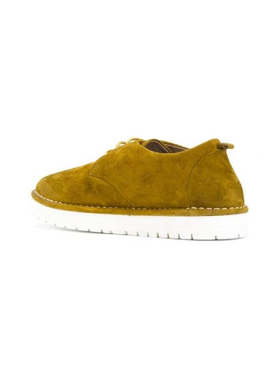 Shop Marsèll Platform Lace Up Shoes In Yellow