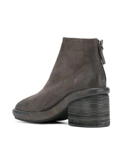 Shop Marsèll Mid Heel Ankle Boots In Grey