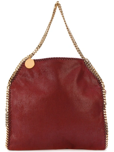 Stella Mccartney Falabella Faux-leather Tote Bag In Red