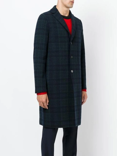 Harris Wharf London Tartan Check Coat | ModeSens