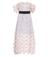 SELF-PORTRAIT 3D Floral guipure  lace midi dress