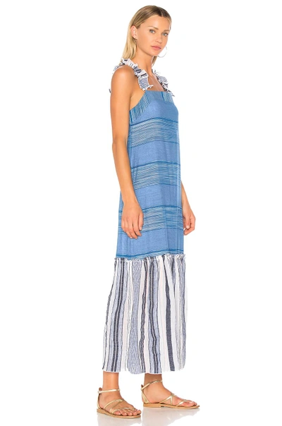 Shop Lemlem Semay Column Dress In Blue