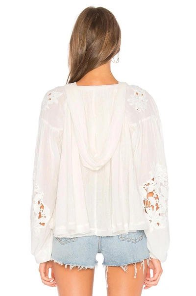 Shop Free People Tropical Summer Hooded Top In White