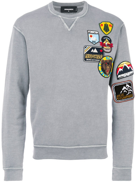 patch sweatshirt dsquared2