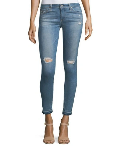 Ag The Legging Ankle Jeans In Blue