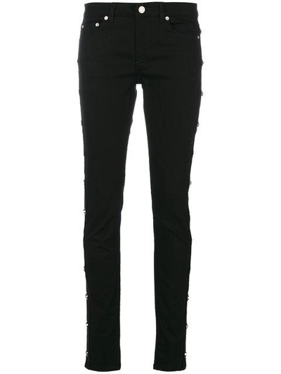 Shop Givenchy Star Studded Skinny Jeans In Black