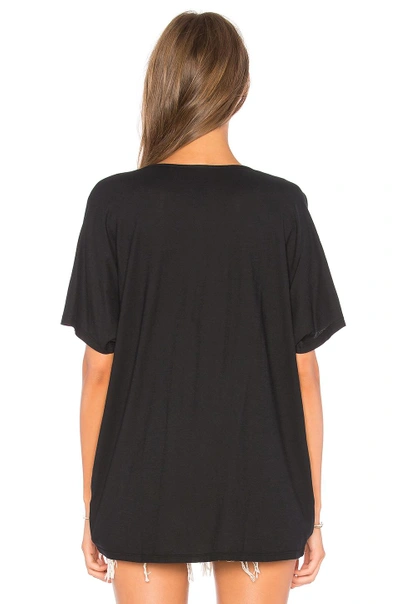 Shop Bobi Feather Weight Jersey Knot Tee In Black