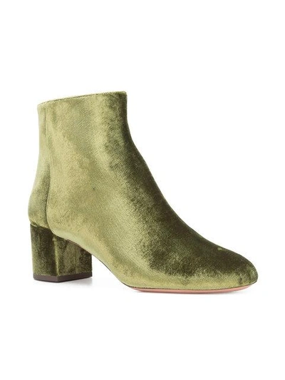 Shop Aquazzura 'brooklyn' Boots In Green