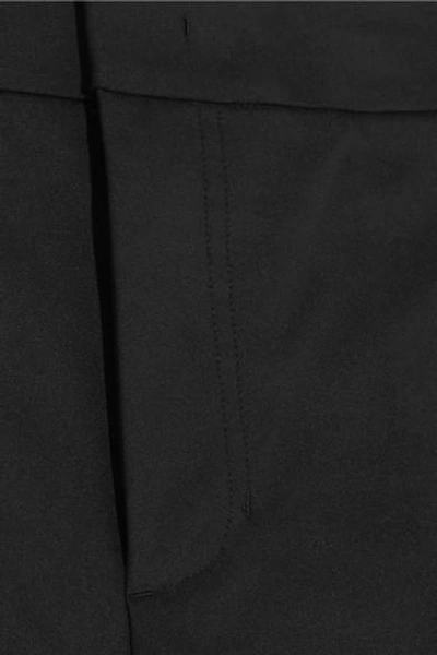 Shop Helmut Lang Stretch-jersey Slim-leg Stirrup Pants In Black