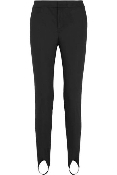 Shop Helmut Lang Stretch-jersey Slim-leg Stirrup Pants In Black