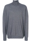 Stella Mccartney Roll-neck Wool Sweater In Grey