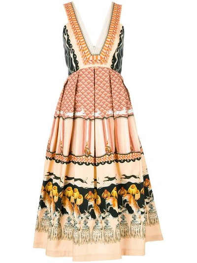 Shop Temperley London Foxglove Printed Dress