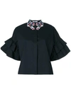 Vivetta Black Shirt Rouches