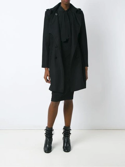 Shop Martha Medeiros Jacquard Midi Skirt In Black