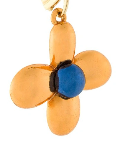 Shop Christopher Kane Flower Charm Earrings