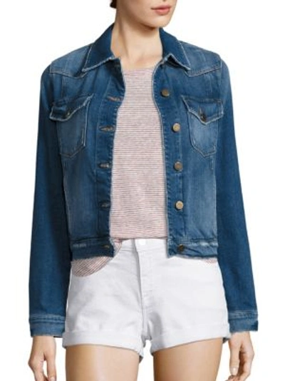 Shop Frame Le Denim Jacket In Veteran