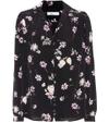 VALENTINO Floral-printed silk blouse