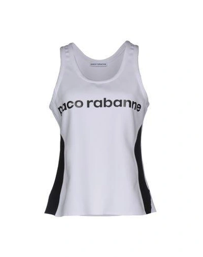 Shop Paco Rabanne Tank Top In White