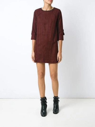 Shop Andrea Bogosian Shift Dress - Brown