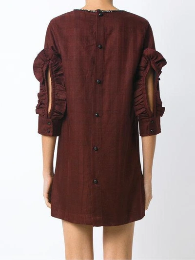 Shop Andrea Bogosian Shift Dress - Brown