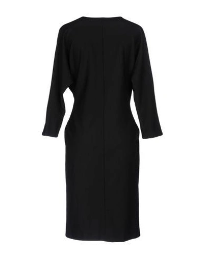 Shop Paul & Joe Woman Midi Dress Black Size 8 Polyester, Wool, Elastane