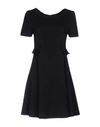 Emporio Armani Short Dress In Dark Blue