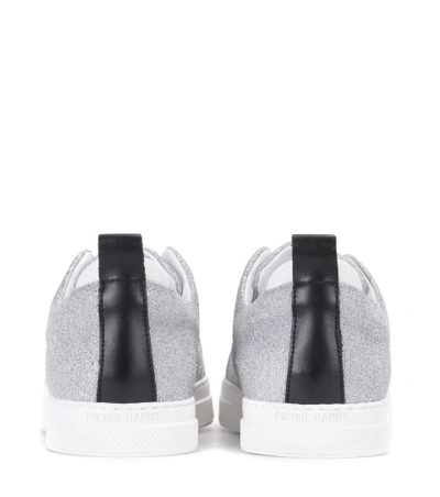 Shop Pierre Hardy Slider Sneakers In Silver