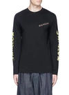 MCQ BY ALEXANDER MCQUEEN 'Swallow' slogan print long sleeve T-shirt