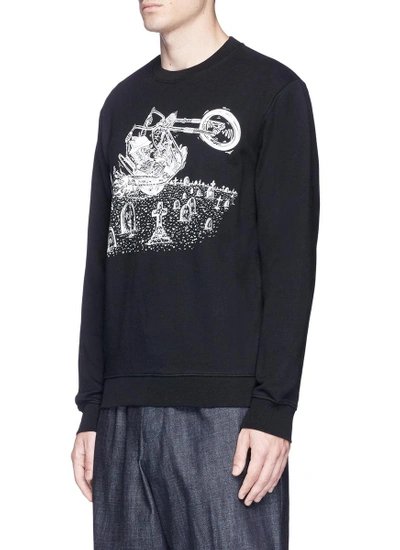 Shop Mcq By Alexander Mcqueen 'pushing Up Daisies' Bunny Print Sweatshirt