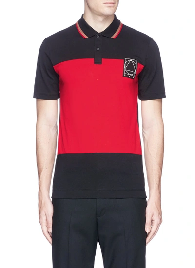 Shop Mcq By Alexander Mcqueen Colourblock Jersey Polo Shirt