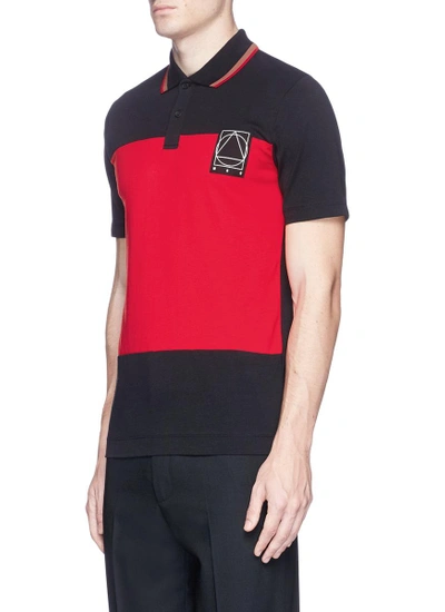Shop Mcq By Alexander Mcqueen Colourblock Jersey Polo Shirt