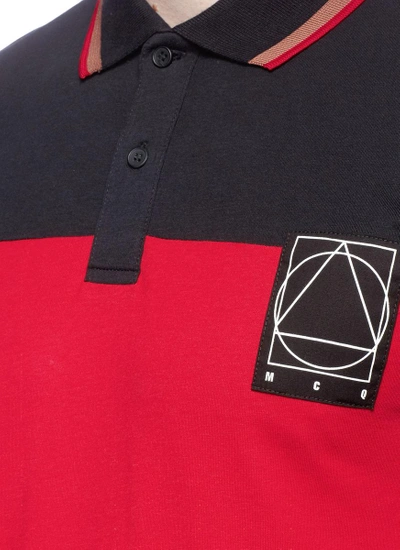 Shop Mcq By Alexander Mcqueen Colourblock Jersey Polo Shirt