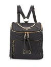 KARL LAGERFELD Exposed Zipper Nylon Mini Backpack,0400092228017