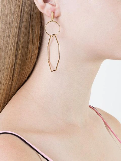 Shop Natasha Schweitzer Odette Earrings In Metallic