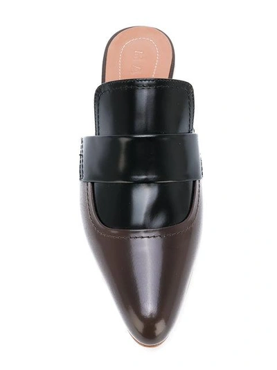 Shop Marni Pointed Toe Flat Mules - Brown