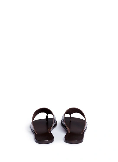 Shop Atp Atelier 'rosa' Vegetable Tanned Metallic Leather Slide Sandals
