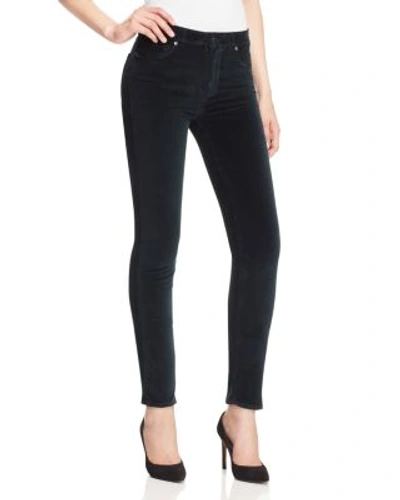 Paige Jacqueline Velvet Crop Straight Jeans - 100% Exclusive In Green