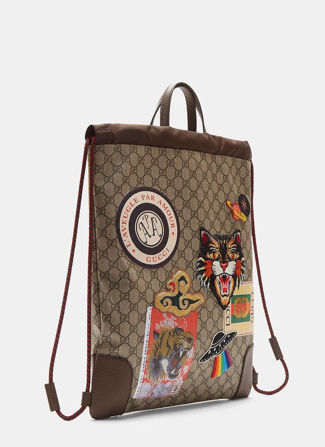 gucci courrier gg supreme backpack