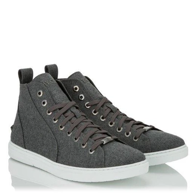 Jimmy Choo Colt French Cloud Flannel High Top Trainers | ModeSens