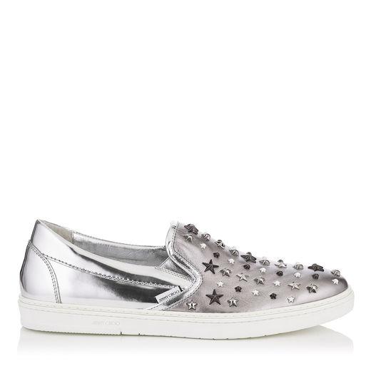 jimmy choo slip on trainers