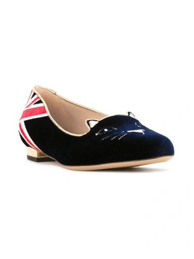 Shop Charlotte Olympia Union Jack Cat Ballerina Shoes